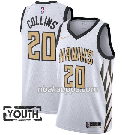 Atlanta Hawks John Collins 20 2018-19 Nike City Edition Valkoinen Pelipaidat Swingman - Lasten